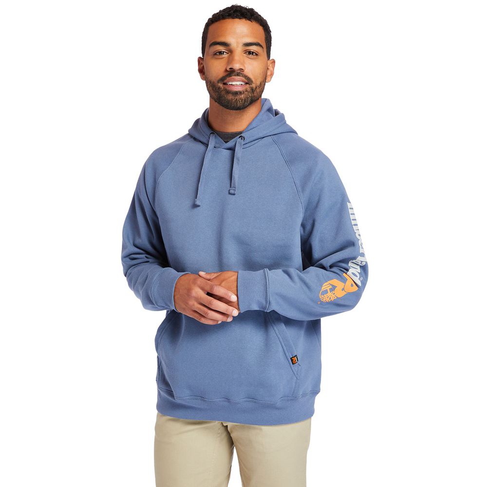 Timberland Mens Sweatshirts PRO® Hood Honcho Sport Hoodie - Blue - India XG5629730